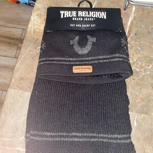 True Religion Black and Gray Knit Set